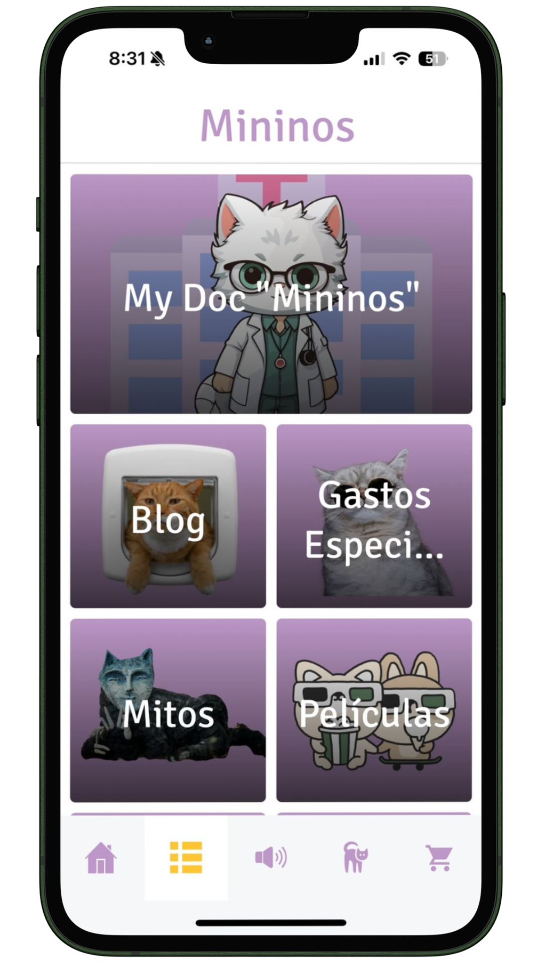 App Manino Menu